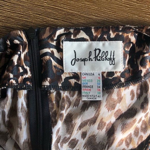 Joseph Ribkoff Animal Print Signature Dress - Picture 8 of 8